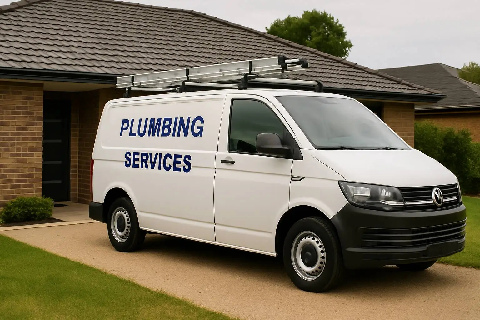 EZO Plumbing and Heating van outside a tenanted property